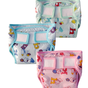 Mostlymuted PVC /Plastic Diaper Reusable Waterproof Potti Training Baby Nappy For 0 -12 Month