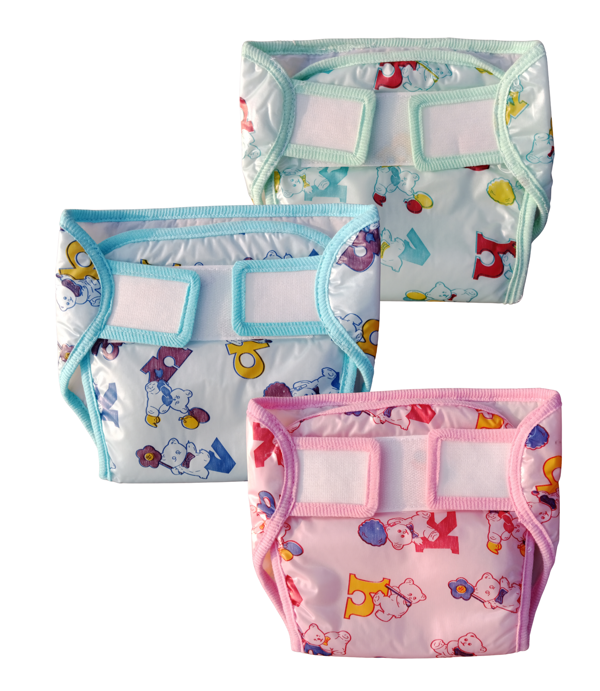 Mostlymuted PVC /Plastic Diaper Reusable Waterproof Potti Training Baby Nappy For 0 -12 Month